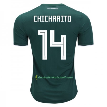 Fußballtrikots Mexiko Chicharito 14 WM 2018 Heimtrikotsatz kaufen